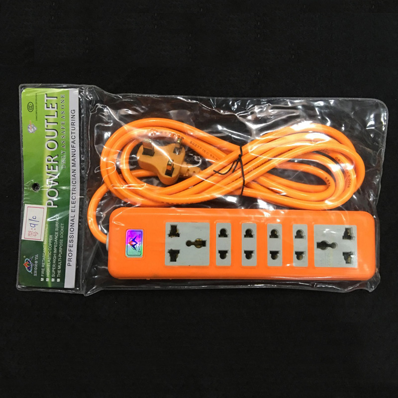 Wiring Power Strip Patch Board Socket 3 M Color Rainproof and Waterproof Patch Board