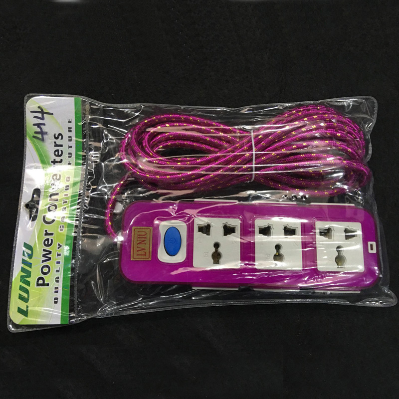 Wiring Power Strip Patch Board Socket 3 M Color Rainproof and Waterproof Patch Board