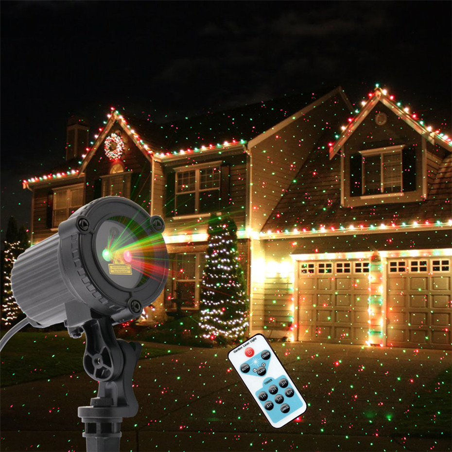 Outdoor Waterproof Laser Light Red and Green Laser Light Garden Lamp Ground Plugged Light Outdoor Waterproof Laser Light Red and Green Laser Light Garden Lamp Ground Plugged Light