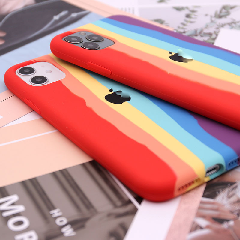 For Apple 11pro Max Mobile Phone Shell Liquid Rainbow Iphonexs XR Protective Case 7 Silicone Case 8Plus For Apple 11pro Max Mobile Phone Shell Liquid Rainbow Iphonexs XR Protective Case 7 Silicone Case 8Plus