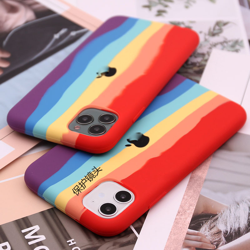 For Apple 11pro Max Mobile Phone Shell Liquid Rainbow Iphonexs XR Protective Case 7 Silicone Case 8Plus For Apple 11pro Max Mobile Phone Shell Liquid Rainbow Iphonexs XR Protective Case 7 Silicone Case 8Plus