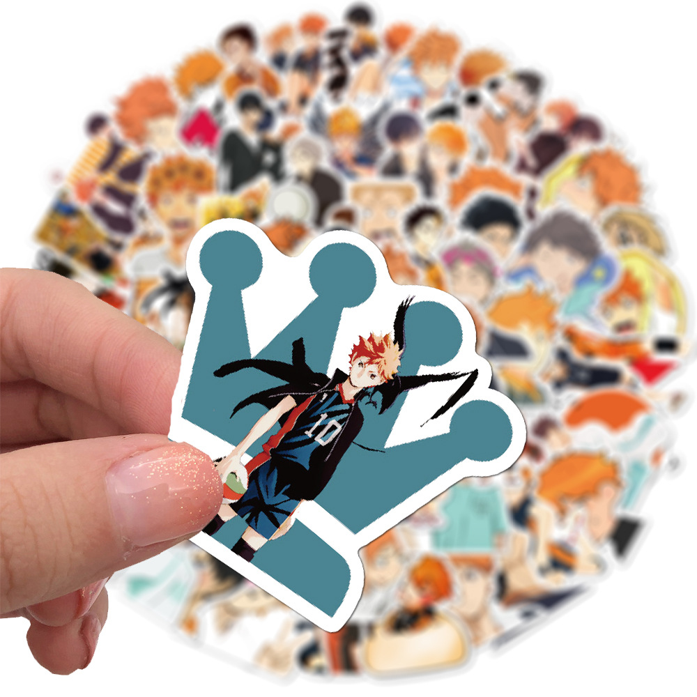 Cartoon Animation Volleyball Junior Graffiti Stickers Mobile Phone Shell Luggage Scooter Super Waterproof Stickers Whole