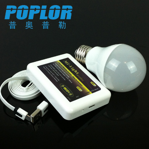 6W / LED bulb lamp / color temperature control / WiFi controller / remote control lighting suit