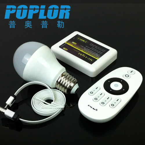 LED bulb lamp / 6W / color temperature regulatorl / WiFi controller / remote control lighting suit
