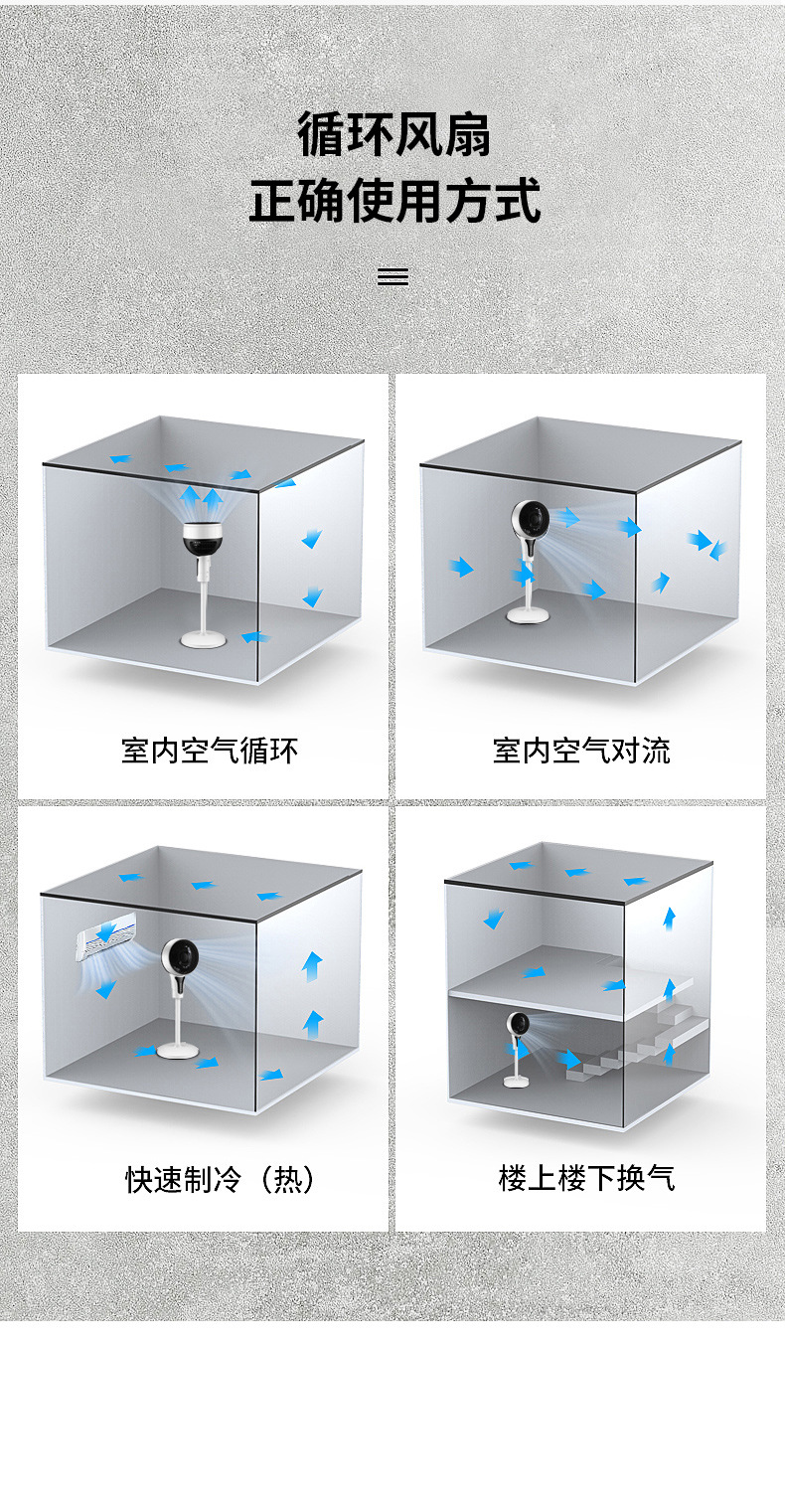 Electric Fan Table Vertical Air Circulator Remote Control Household Floor Oscillating Fan Air Convection Fan Electric Fan Table Vertical Air Circulator Remote Control Household Floor Oscillating Fan Air Convection Fan