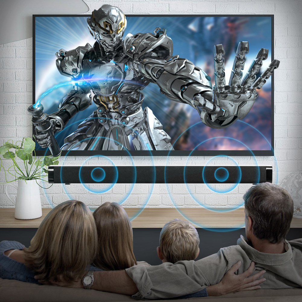 Sound Bar Remote Control Wireless Echo Wall Bluetooth Projector TV Tablet Computer Wall Hanging Audio