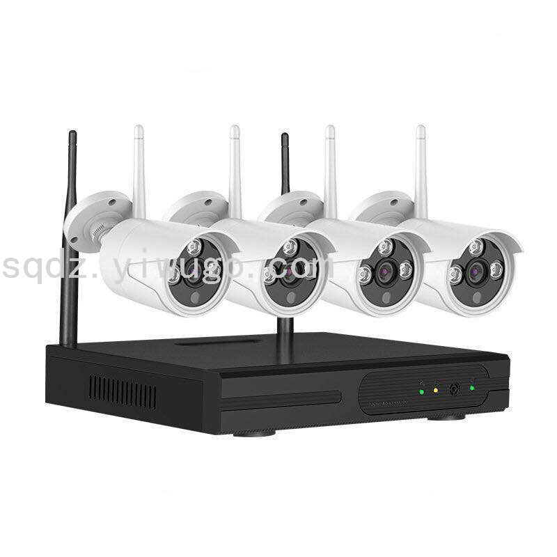 Wireless Monitoring Equipment Set System Monitor HD Outdoor 4-Way Home Complete Set Supermarket Commercial Camera