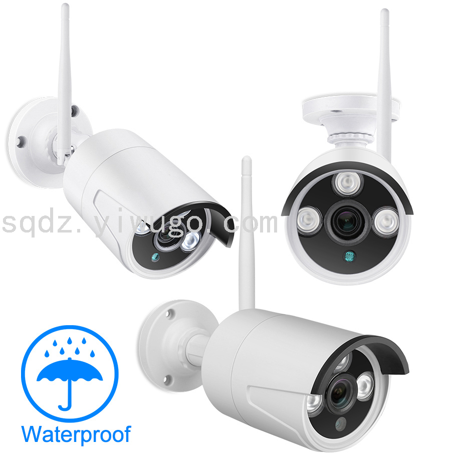 Wireless Monitoring Equipment Set System Monitor HD Outdoor 4-Way Home Complete Set Supermarket Commercial Camera