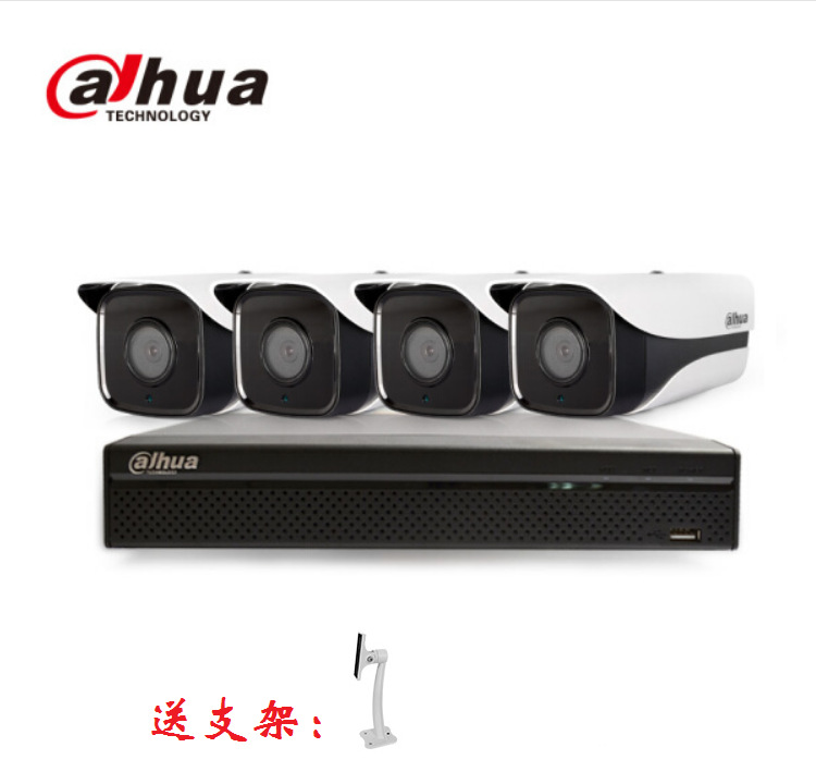 Dahua Dahua Network Monitoring Equipment Set 2 Million HD Night Vision PoE Power Supply Video Recorder Camera