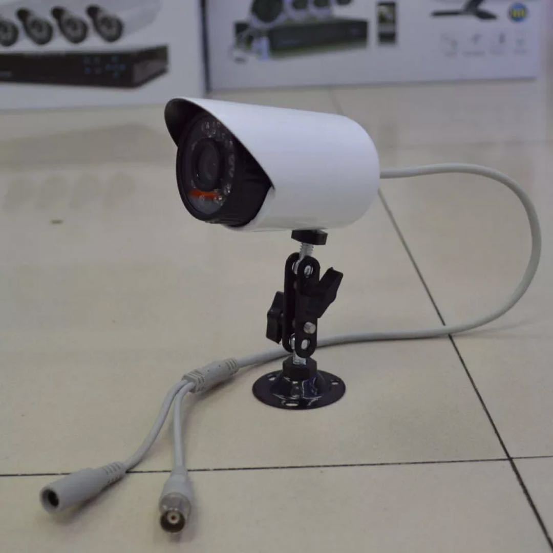4-Way Surveillance Camera Lens Set Home Outdoor HD Night Vision Camera Coaxial AHD Monitoring Equipment Set
