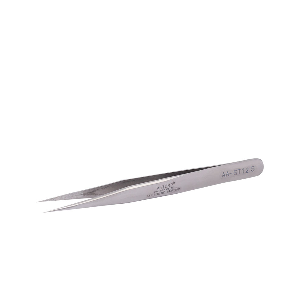 AA Clip Tweezers Double a Clip Stainless Steel Tweezers Pointed Camera Low Heat Transfer Clip Gold Jewelry Equipment
