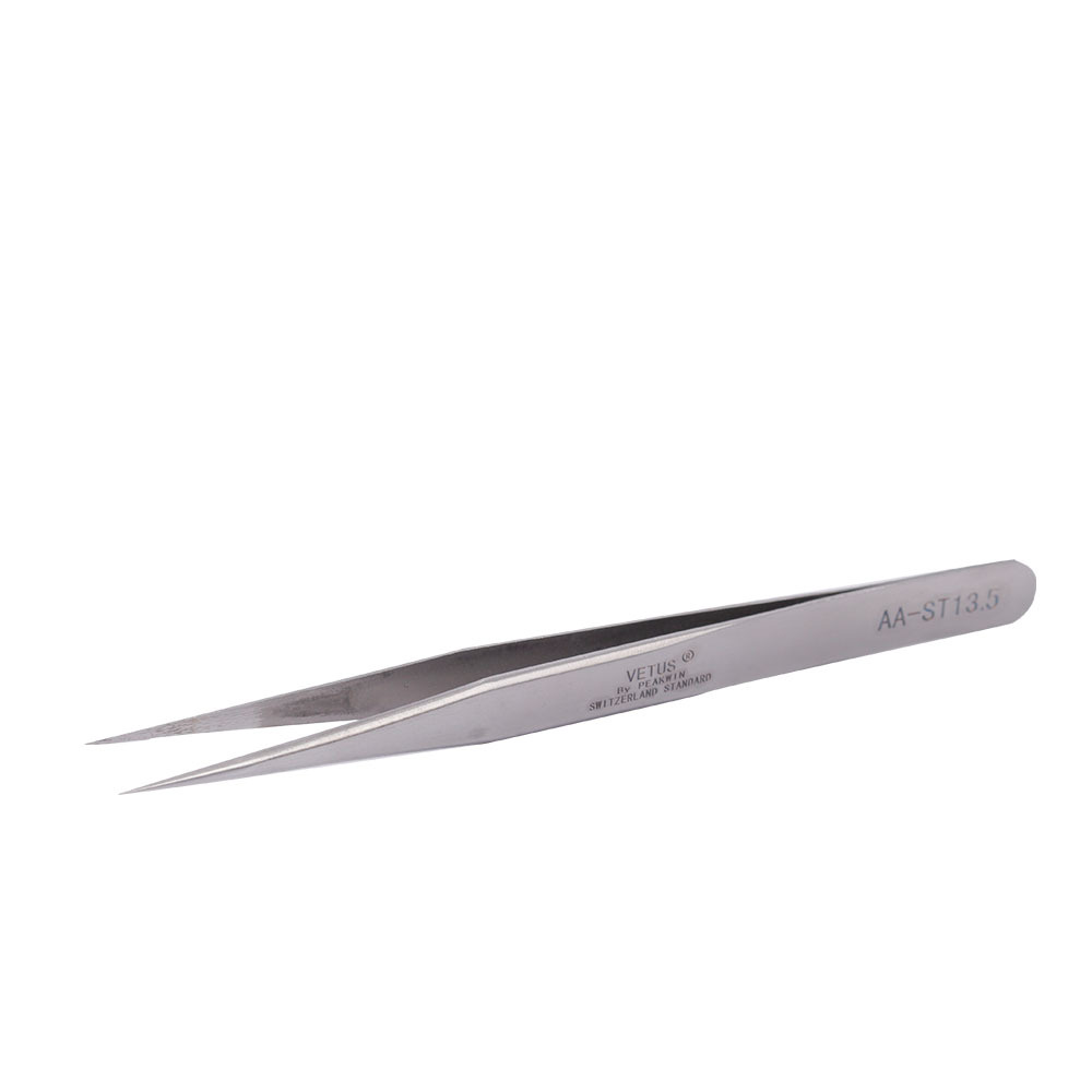 AA Clip Tweezers Double a Clip Stainless Steel Tweezers Pointed Camera Low Heat Transfer Clip Gold Jewelry Equipment