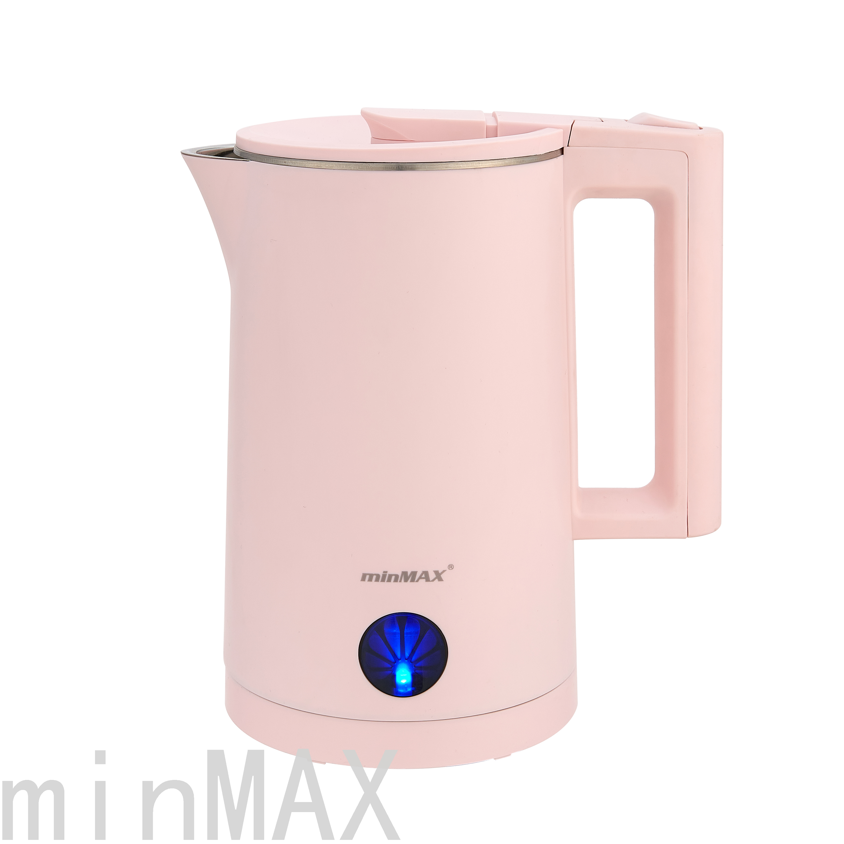 New Electric Kettle Mnk-x01 Double-Layer Anti-Scald Stainless Steel 2L Large Capacity Electric Kettle Kettle Wholesale