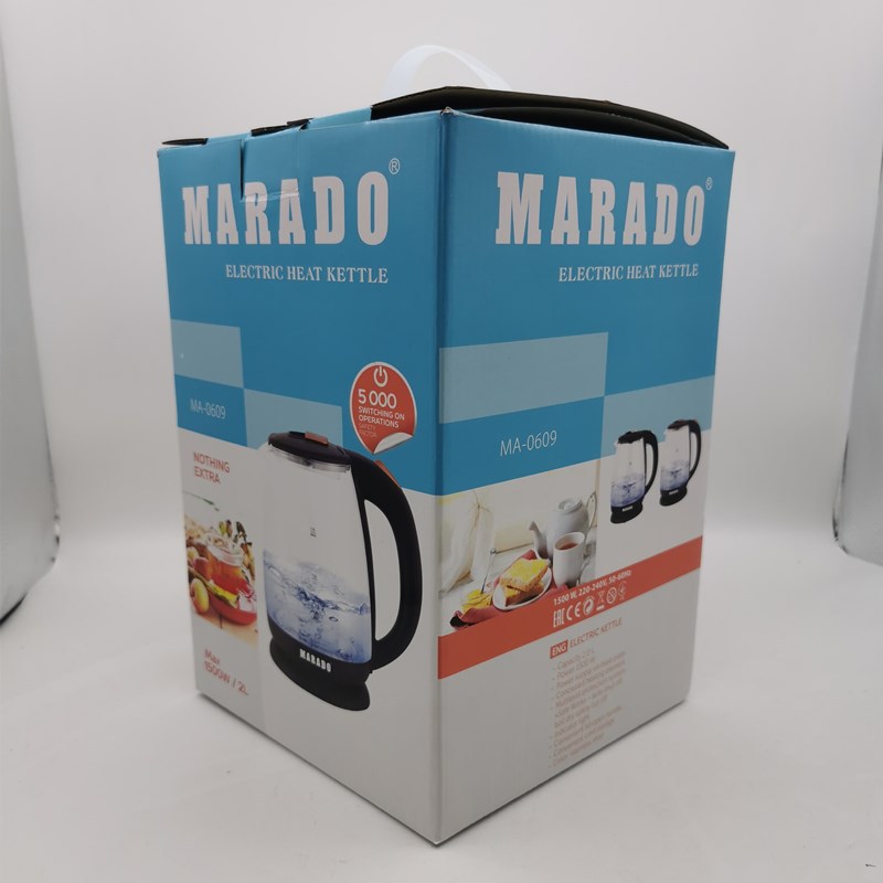 Marado Glass Electric Kettle Kettle Large Capacity Automatic Power off Fast Kettle Transparent Electric Kettle Marado Glass Electric Kettle Kettle Large Capacity Automatic Power off Fast Kettle Transparent Electric Kettle