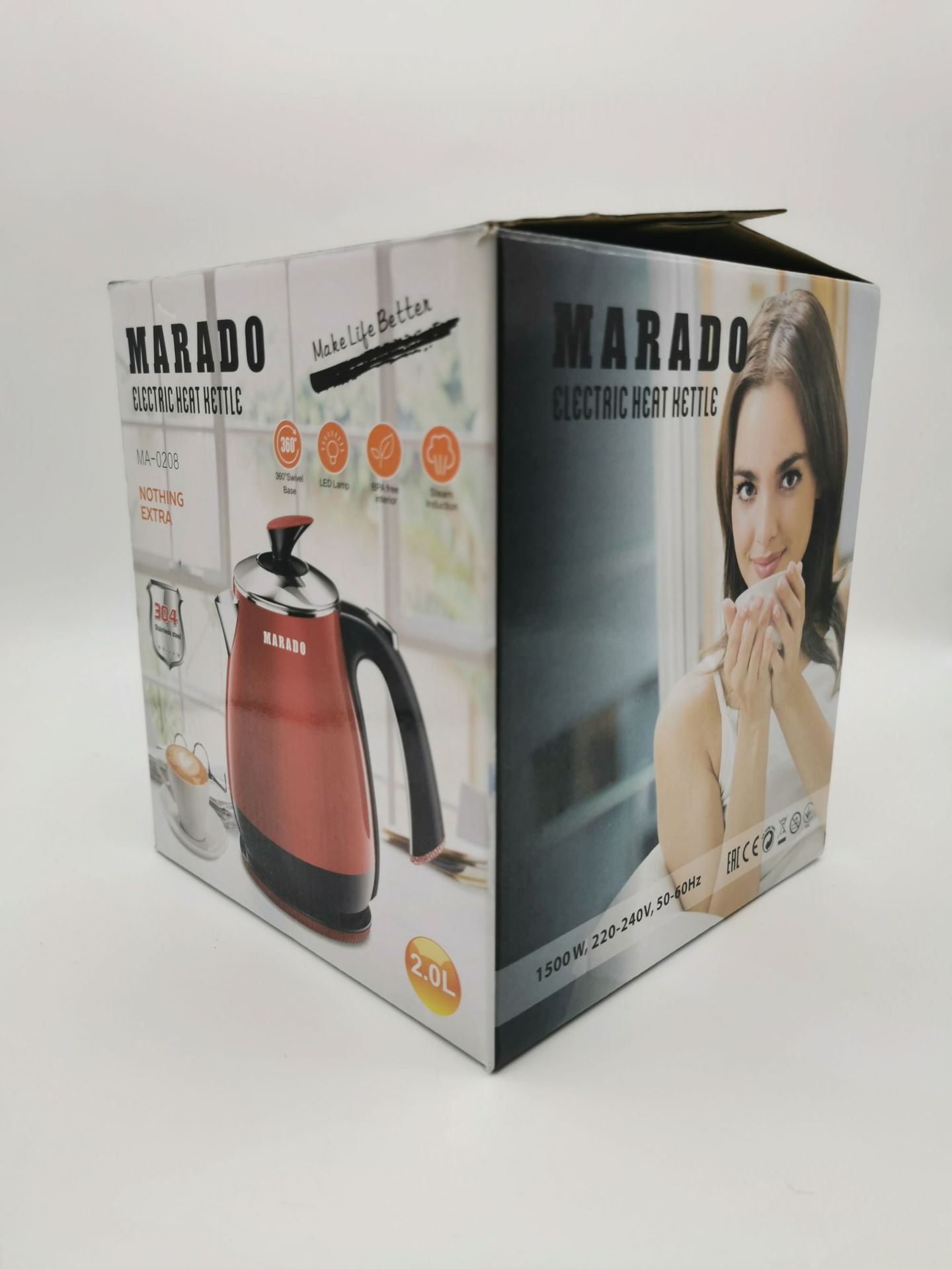 2L Electric Kettle 1500W Household Large Capacity Kettle Automatic Power off Kettle