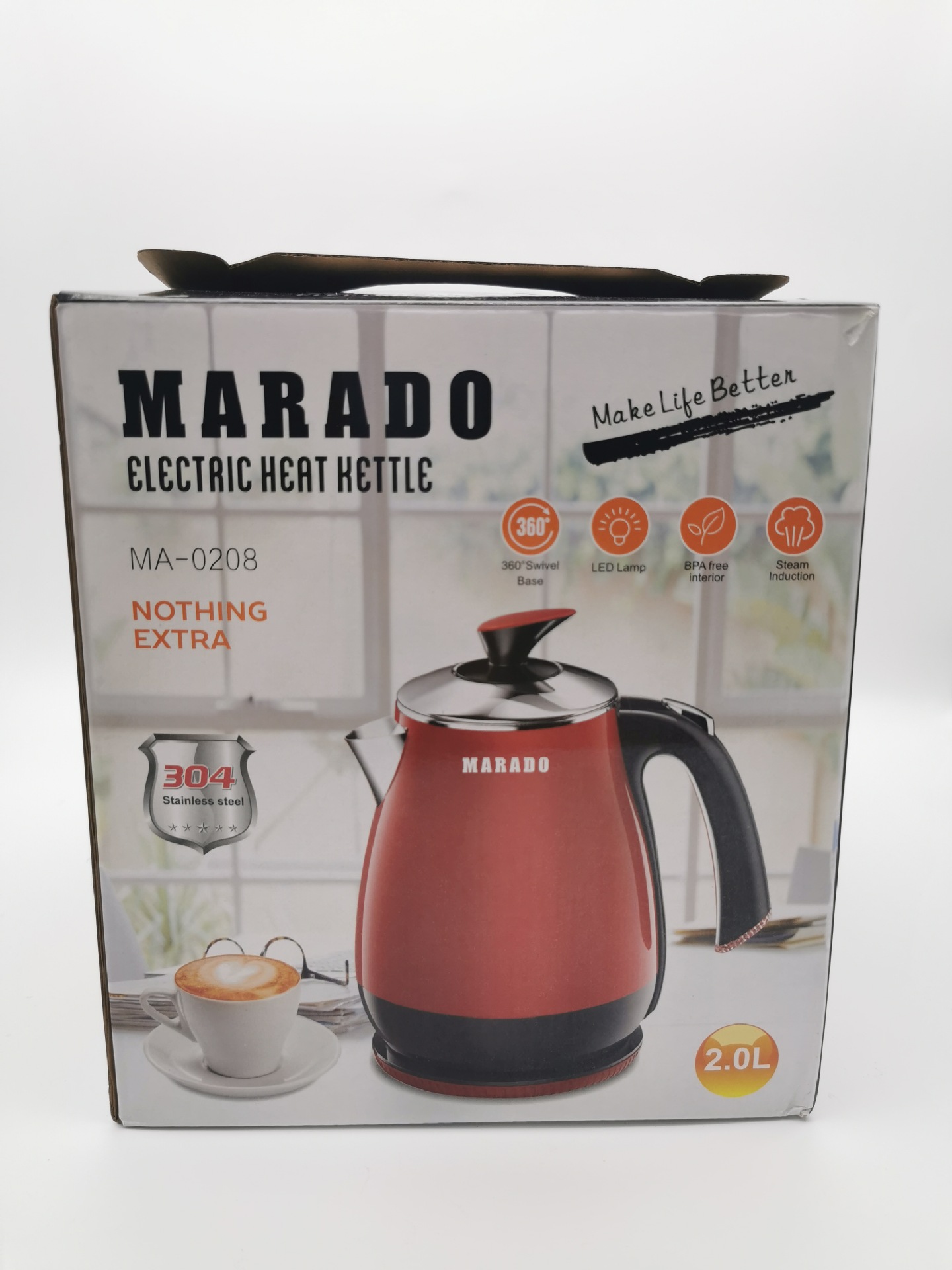 2L Electric Kettle 1500W Household Large Capacity Kettle Automatic Power off Kettle