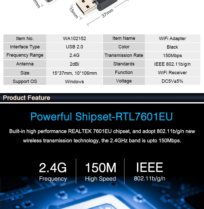 Mtk7601 Wireless Network Card 5dB WiFi Transmitter/Receiver Desktop Built-in Wireless Network Card Factory Spot Mtk7601 Wireless Network Card 5dB WiFi Transmitter/Receiver Desktop Built-in Wireless Network Card Factory Spot