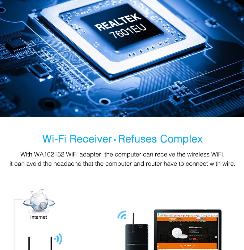 Mtk7601 Wireless Network Card 5dB WiFi Transmitter/Receiver Desktop Built-in Wireless Network Card Factory Spot Mtk7601 Wireless Network Card 5dB WiFi Transmitter/Receiver Desktop Built-in Wireless Network Card Factory Spot