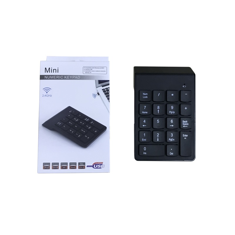 Digital Keyboard Wireless 2.4G Built-in USB Receiver Wireless Keypad Professional Production Factory