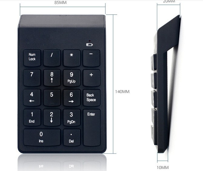 Digital Keyboard Wireless 2.4G Built-in USB Receiver Wireless Keypad Professional Production Factory Digital Keyboard Wireless 2.4G Built-in USB Receiver Wireless Keypad Professional Production Factory