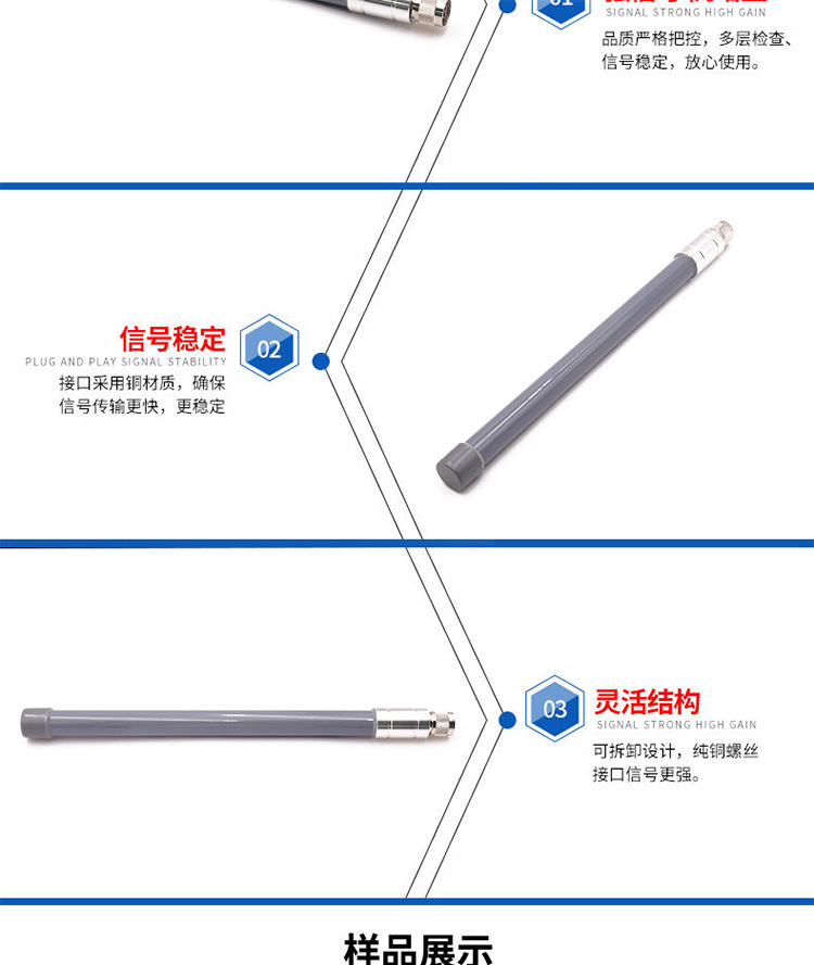 2.4-5.8G Fiber-Glass Epoxy Antenna Wireless AP Equipment Full Frequency Outdoor Base Station Wireless Receiver 2.4-5.8G Fiber-Glass Epoxy Antenna Wireless AP Equipment Full Frequency Outdoor Base Station Wireless Receiver