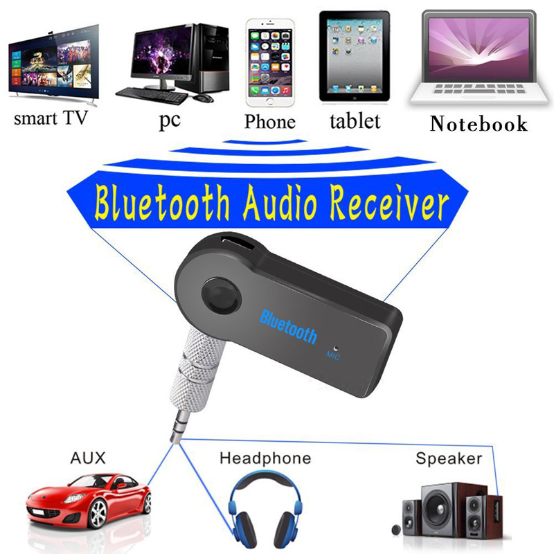 3.5mm Car Wireless Audio Bluetooth Receiver Aux Interface Bluetooth Adapter Music Stereo