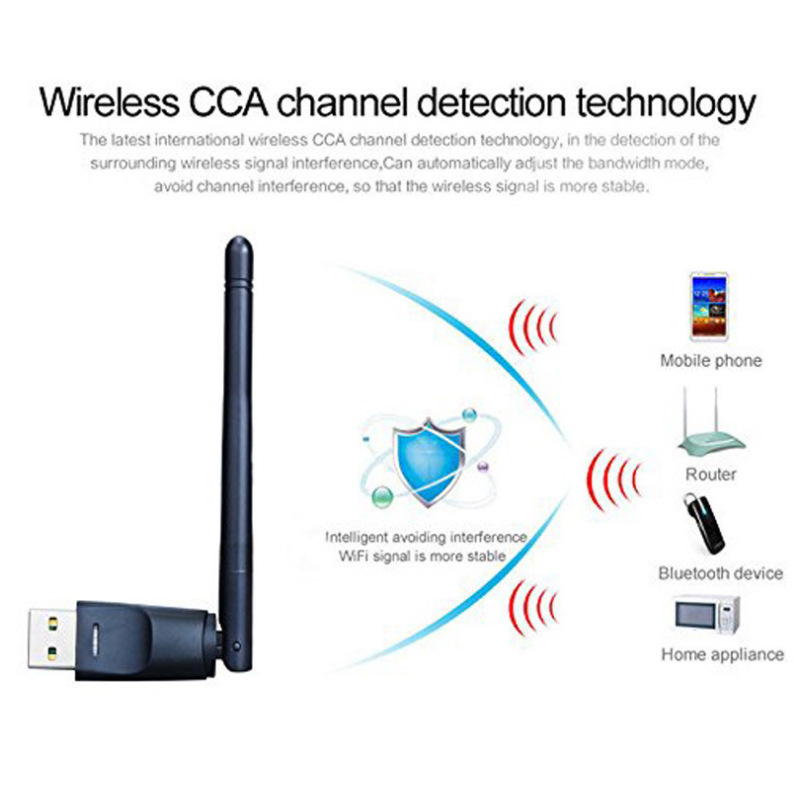 Rt5370 Wireless Network Card Wireless Network Wi-Fi Receiver Mini USB Wireless Adapter 150M Set-Top Box