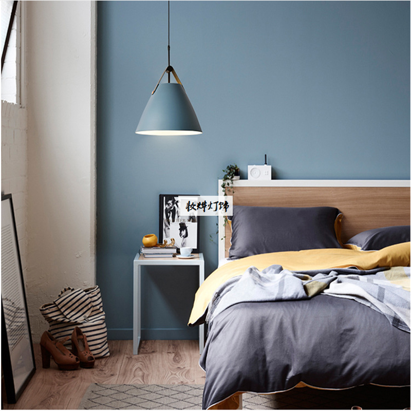 Nordic chandelier creative restaurant bar table lamp personality cafe chandelier macaron iron lamps