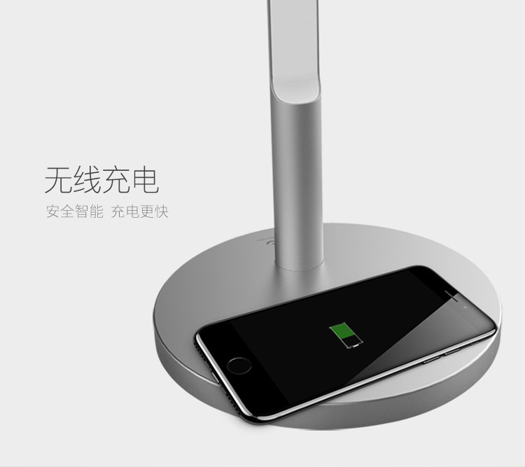 Small L Table Lamp Mobile Phone Wireless Charging Bedroom Bedside Led Diffusion Light Source Eye Protection Table Lamp