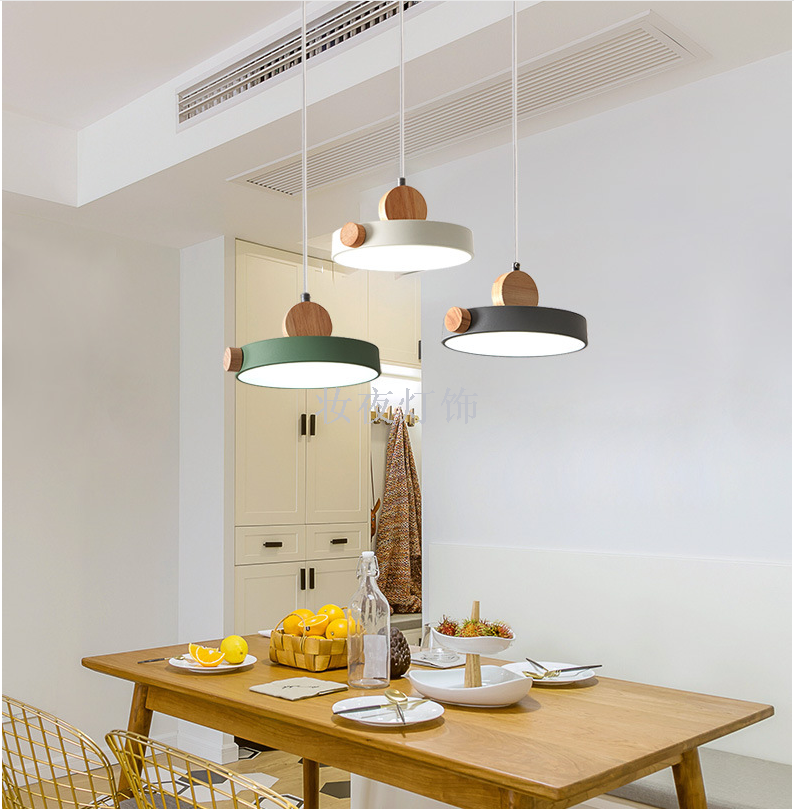 Modern simple table lamp three wood art circle LED small chandelier creative bar cafe milk tea shop lighting Modern simple table lamp three wood art circle LED small chandelier creative bar cafe milk tea shop lighting