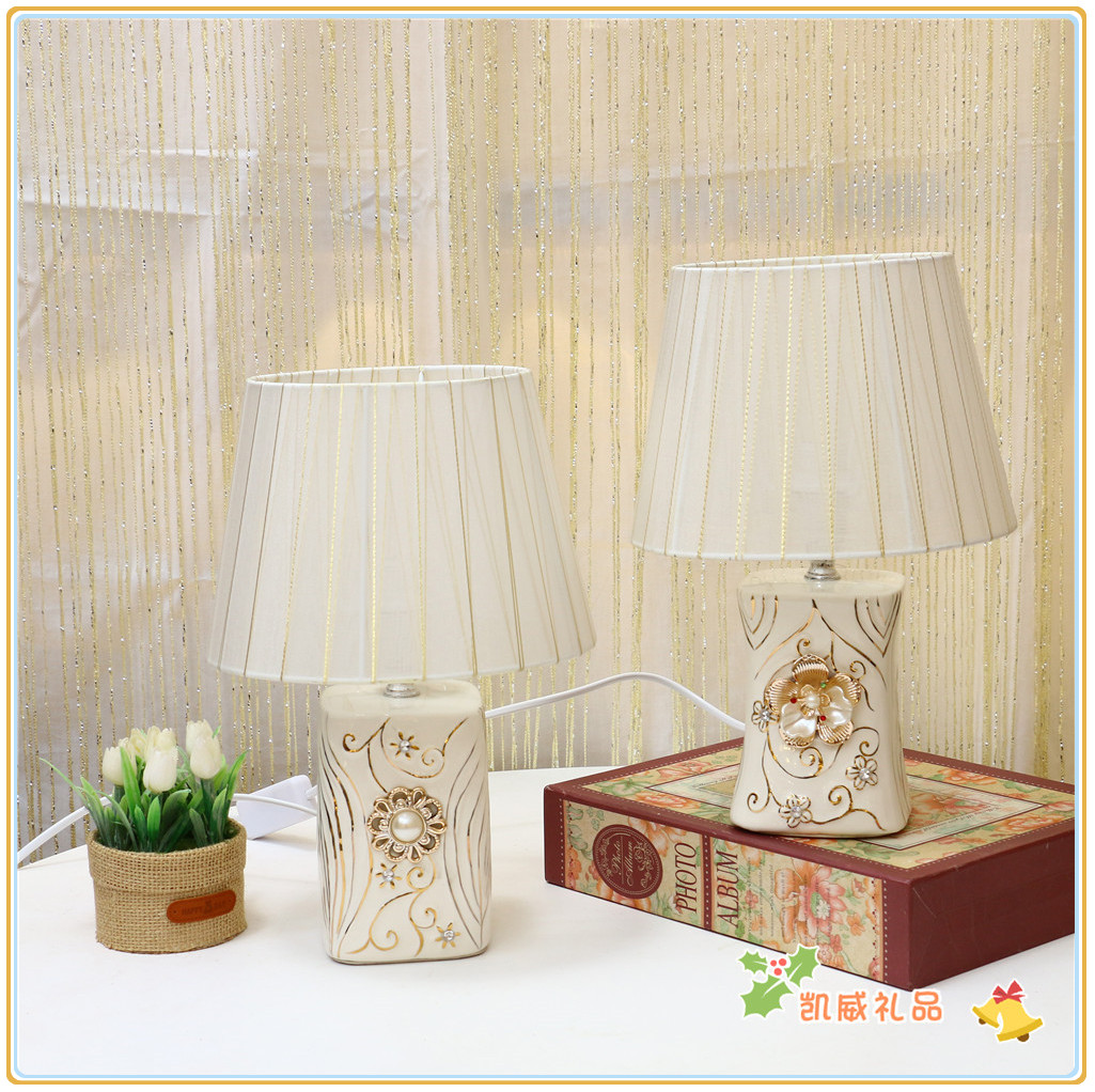 Ceramic Table Lamp Bedroom Bedside Lamp Home Warm Living Room European Bedside Table Wedding Room Room Decoration Lamps Ceramic Table Lamp Bedroom Bedside Lamp Home Warm Living Room European Bedside Table Wedding Room Room Decoration Lamps