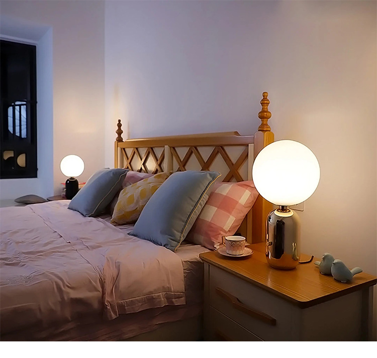 Table Lamp Modern Living Room Cozy Bedroom Bedside Ins Wind Magic Soymilk White Glass Nordic Decoration Table Lamp Table Lamp Modern Living Room Cozy Bedroom Bedside Ins Wind Magic Soymilk White Glass Nordic Decoration Table Lamp