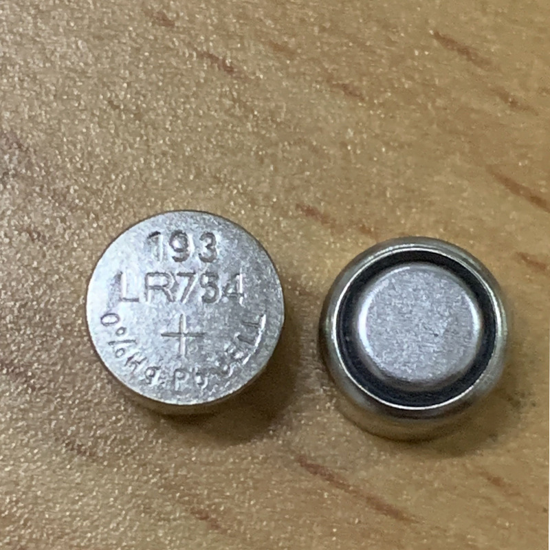 Lr754 AG5 Button Cell Luminous Ring Luminous Ear Pick Battery Watch Electronic Battery Factory Direct Sales
