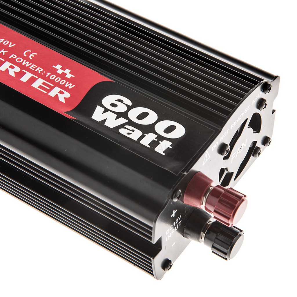 Manufacturer wholesale full power vehicle inverter 12V transfer 220V 600W correction wave.