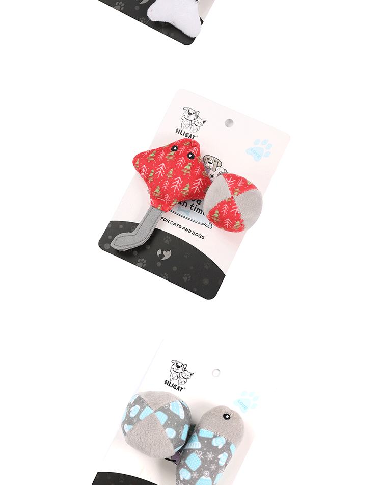 Wholesale PET cat toy set Combination Paper Card Mouse ball Fish Factory
