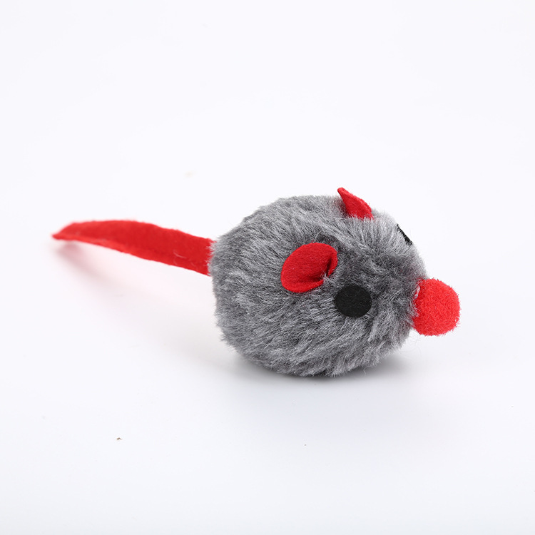 The Cat toy plush red nose mouse interactive play catch
