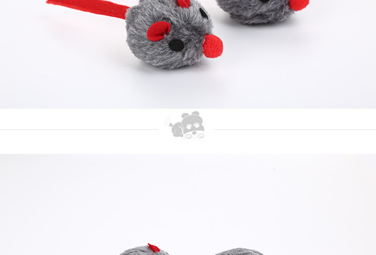 The Cat toy plush red nose mouse interactive play catch The Cat toy plush red nose mouse interactive play catch