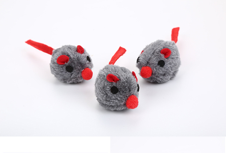 The Cat toy plush red nose mouse interactive play catch The Cat toy plush red nose mouse interactive play catch