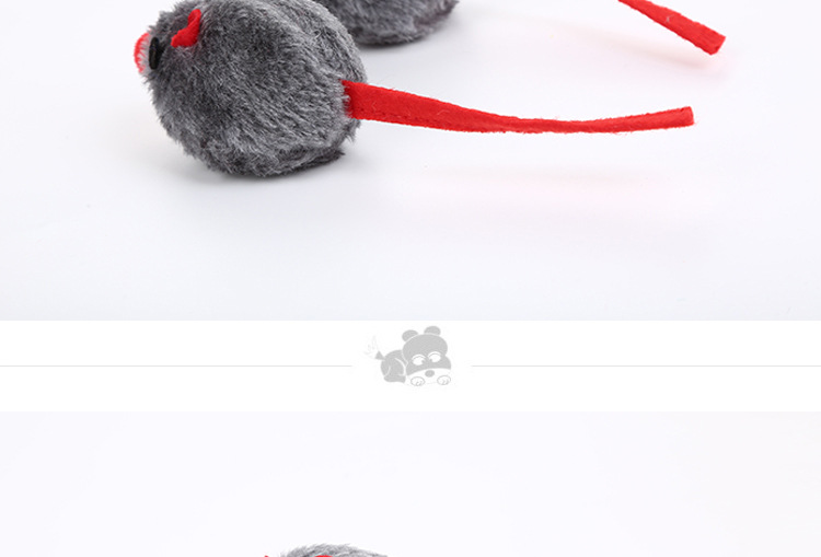 The Cat toy plush red nose mouse interactive play catch The Cat toy plush red nose mouse interactive play catch