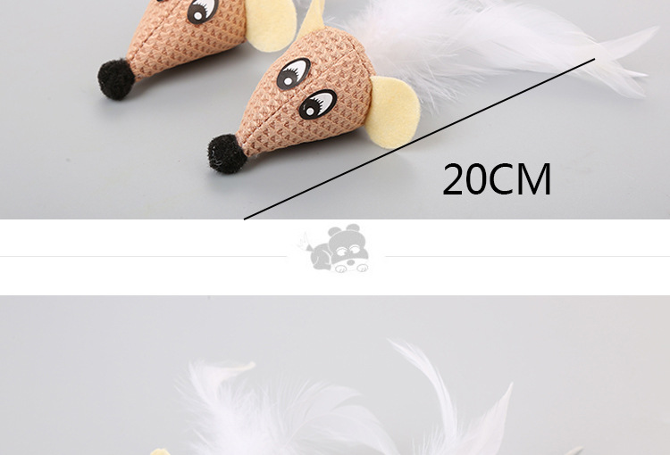 New PET cat toy mouse head with feathers apple Toy cat toy Factory Spot Wholesale Cross-border hot Sales New PET cat toy mouse head with feathers apple Toy cat toy Factory Spot Wholesale Cross-border hot Sales