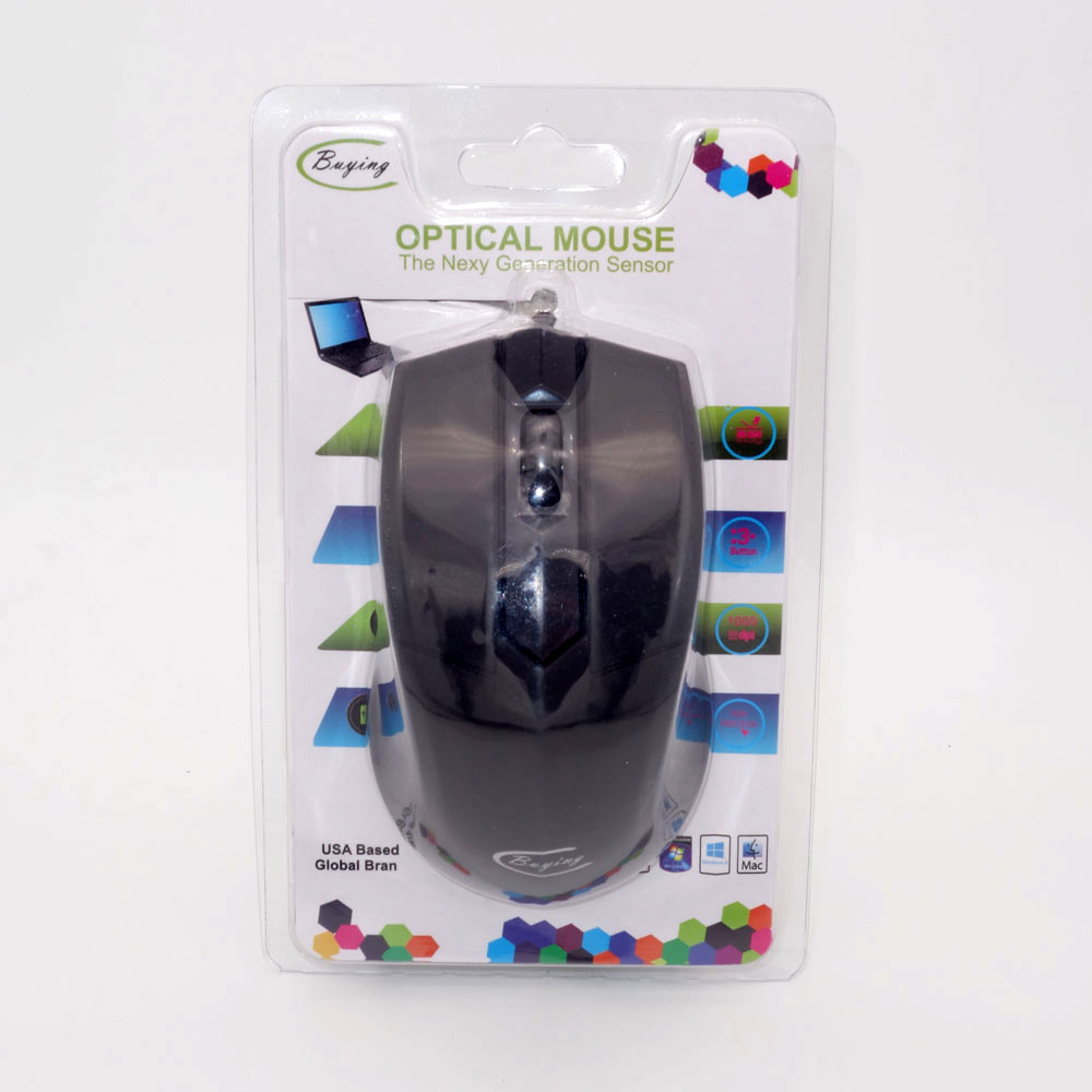 Factory Direct Sales Baiying Wired Mouse Photoelectric Mouse Business Office Home Foreign Trade Gift Mouse