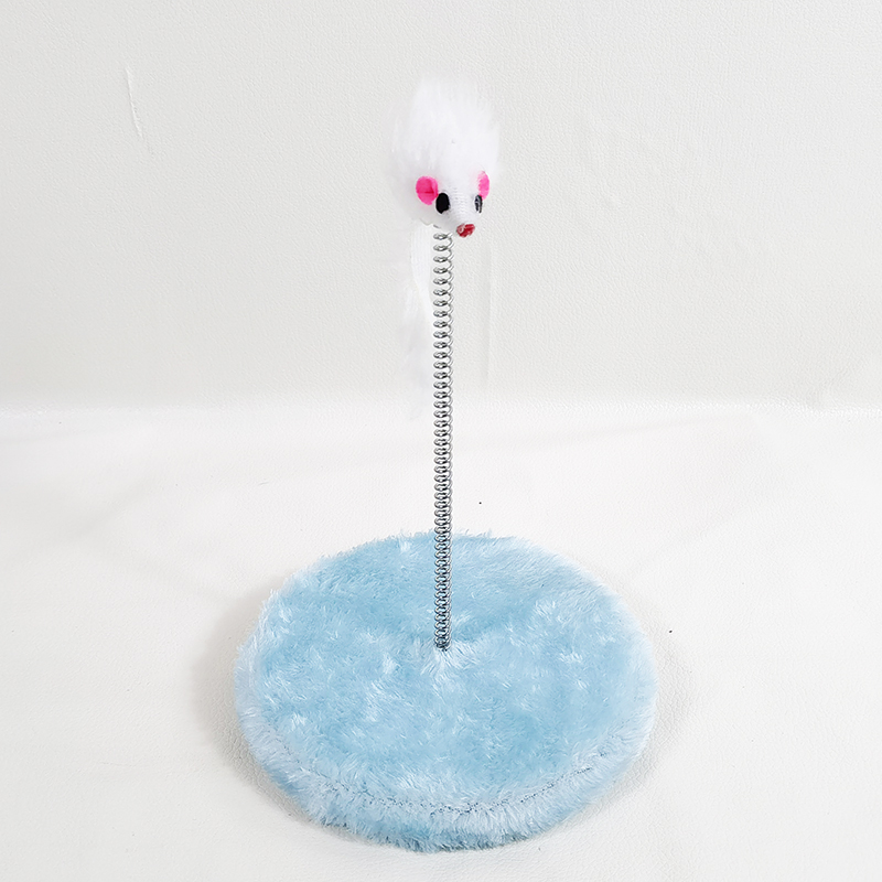 New round Amusement Plate Pet Supplies Cat Educational Toy Spring Plush Mouse Factory Wholesale Cross-Border New round Amusement Plate Pet Supplies Cat Educational Toy Spring Plush Mouse Factory Wholesale Cross-Border