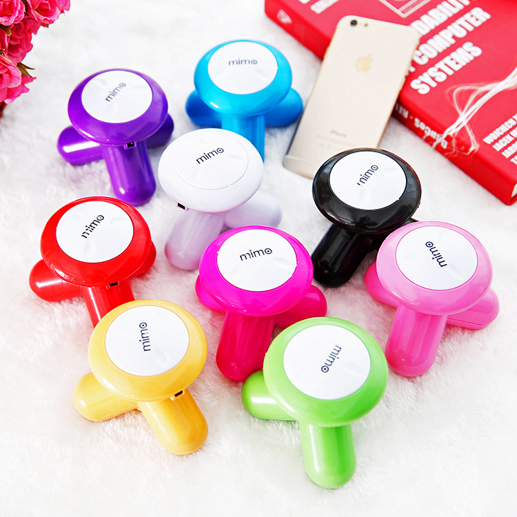 Creative Small Triangle Massager Mini Massager Tripod Massager Wholesale Send USB Cable