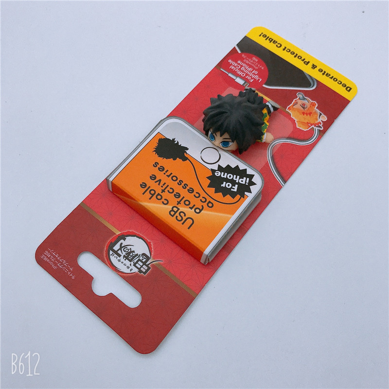 Kimetsu No Yaiba USB Cable Protection Sleeve Tanjirou Mi Dou Yiyong Shan Yi Ghost Destroy Doll Doll Kimetsu No Yaiba USB Cable Protection Sleeve Tanjirou Mi Dou Yiyong Shan Yi Ghost Destroy Doll Doll
