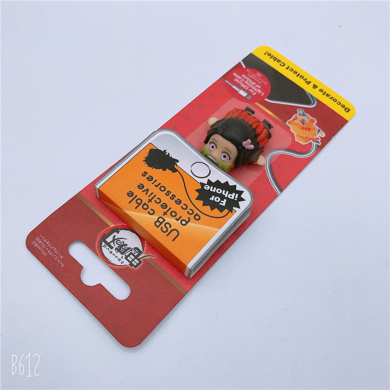 Kimetsu No Yaiba USB Cable Protection Sleeve Tanjirou Mi Dou Yiyong Shan Yi Ghost Destroy Doll Doll Kimetsu No Yaiba USB Cable Protection Sleeve Tanjirou Mi Dou Yiyong Shan Yi Ghost Destroy Doll Doll