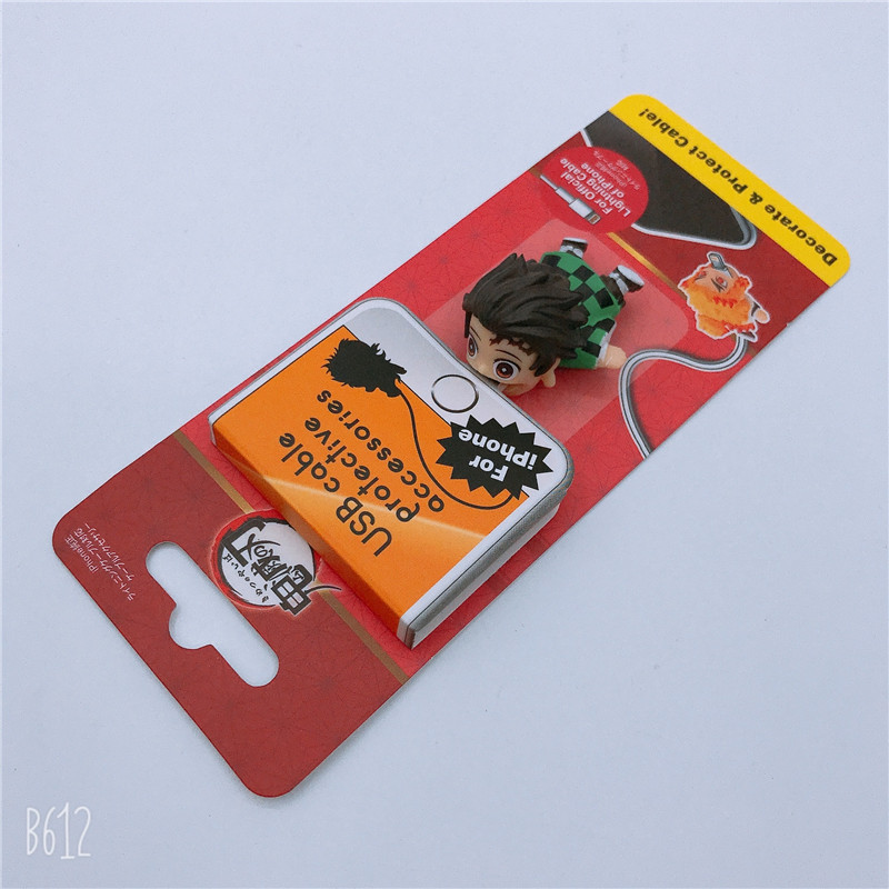 Kimetsu No Yaiba USB Cable Protection Sleeve Tanjirou Mi Dou Yiyong Shan Yi Ghost Destroy Doll Doll Kimetsu No Yaiba USB Cable Protection Sleeve Tanjirou Mi Dou Yiyong Shan Yi Ghost Destroy Doll Doll