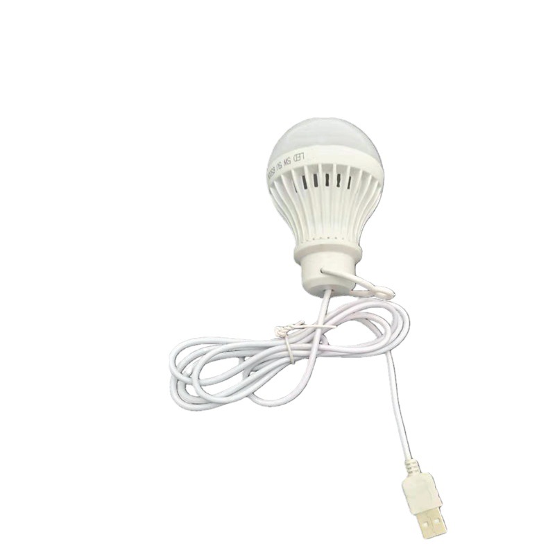 3.7V to 5V with USB Cable Bulb Camping Stall 5V Power Bank Small Solar System Power Supply Bulb