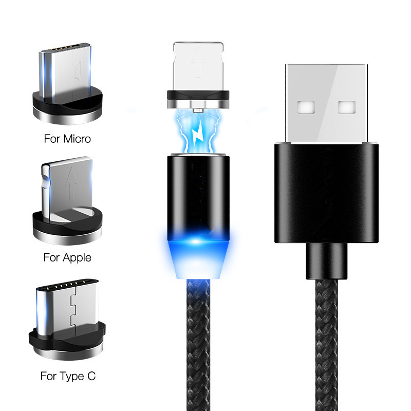 Data Cable Fast Charging USB ThreeinOne MultiFunction Mobile Phone Charging Cable Android round Head Magnet Line Data Cable Fast Charging USB ThreeinOne MultiFunction Mobile Phone Charging Cable Android round Head Magnet Line