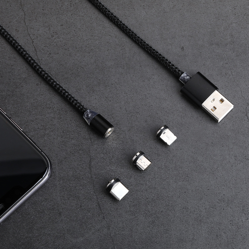 Magnetic Sucker Data Cable Android Micro USB Three-in-One Charge Cable for Apple Type C Manufacturer