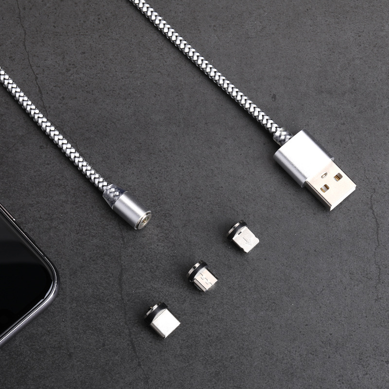 Magnetic Sucker Data Cable Android Micro USB Three-in-One Charge Cable for Apple Type C Manufacturer